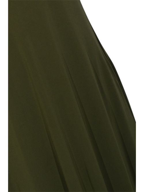 Abito lungo MMLBOSSO in maglia di viscosa Verde muschio MM Max Mara | 2616621038600003